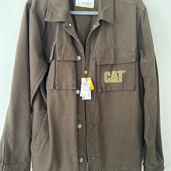 Caterpillar Men's Urban Passage Shirt Jacket, Coffee Bean, Size L - Picture 4 of 7